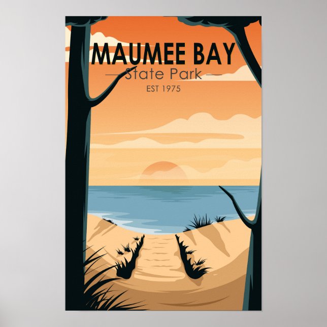 Maumee Bay State Park Ohio Vintage Poster (Framsidan)