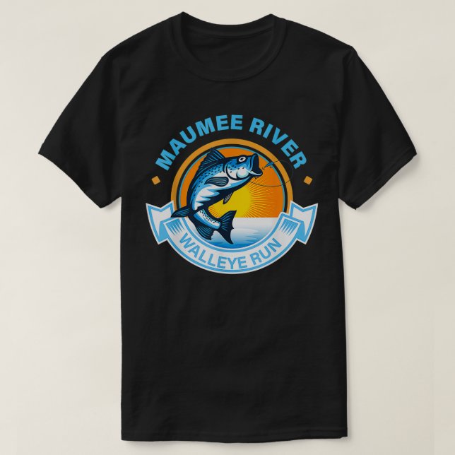 Maumee River Walleye Springa Tee (Design framsida)
