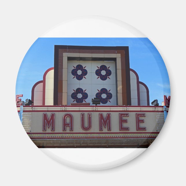 Maumee Theater Marquee Magnet (Framsidan)