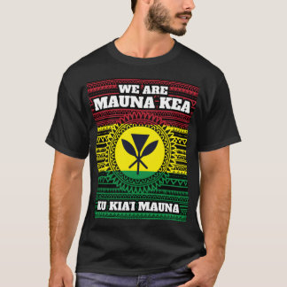 Mauna Kea-design för hawaiiskt Pride T Shirt