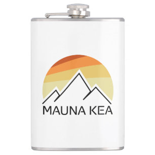 Mauna Kea Hawaii Retro Fickplunta