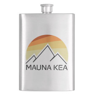 Mauna Kea Hawaii Retro Fickplunta