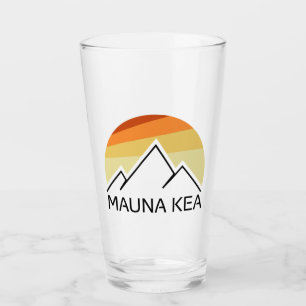 Mauna Kea Hawaii Retro Glaskopp