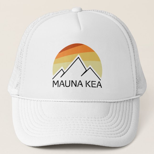 Mauna Kea Hawaii Retro Keps (Framsida)