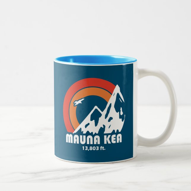 Mauna Kea Hawaii Sol Eagle Två-Tonad Mugg (Höger)
