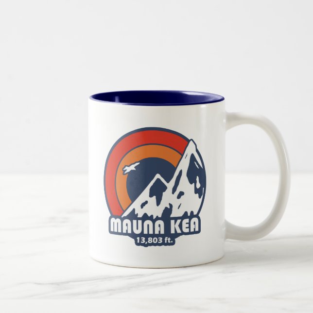 Mauna Kea Hawaii Sol Eagle Två-Tonad Mugg (Höger)