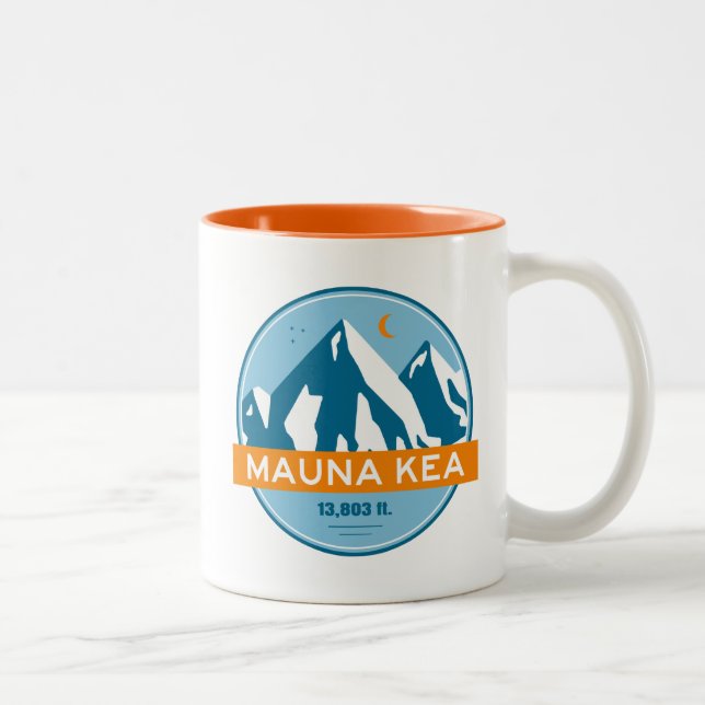 Mauna Kea Hawaii Stars Måne Två-Tonad Mugg (Höger)
