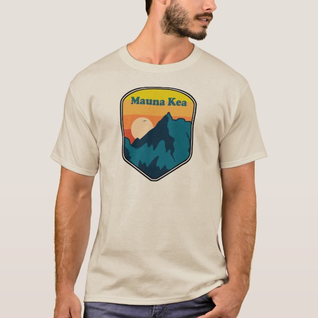 Mauna Kea Hawaii Sunrise T Shirt (Framsida)