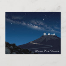 Mauna Kea Hawaii USA Stjärnskådning Resebrevkort