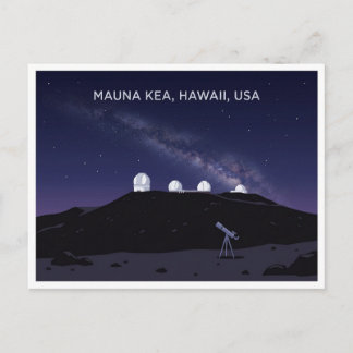 Mauna Kea Hawaii USA Stjärnskådning Resekort Vykort