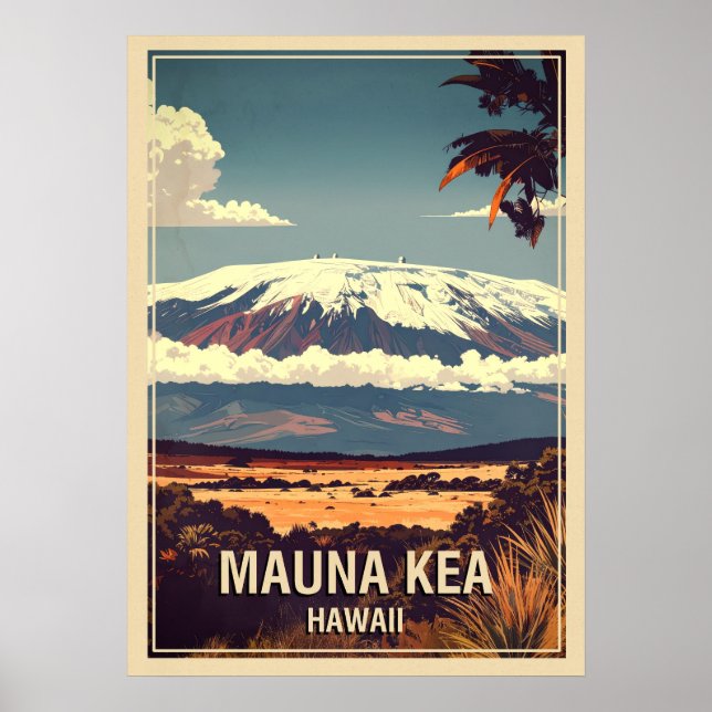 Mauna Kea Hawaii V02 Poster (Framsidan)