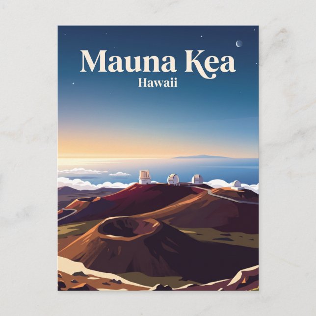 Mauna Kea Hawaii Vykort (Framsida)