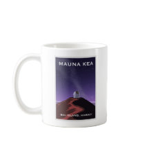 Mauna Kea Starry Sky Retro Poster Mug