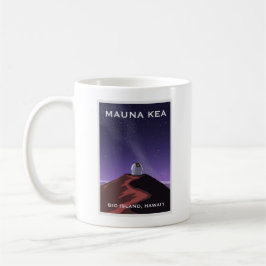 Mauna Kea Starry Sky Retro Poster Mug Kaffemugg