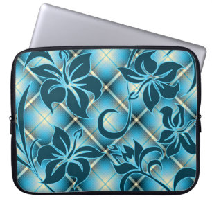 Mauna Loa hawaiansk hibiskuspläd Laptop Sleeve