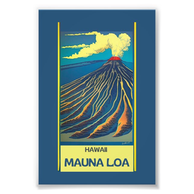 Mauna loa Hawaii Fototryck (Framsidan)
