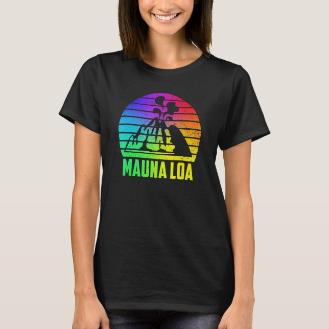 Mauna Loa Hawaii Volcanoes National Park Volcanic T Shirt (Framsida)