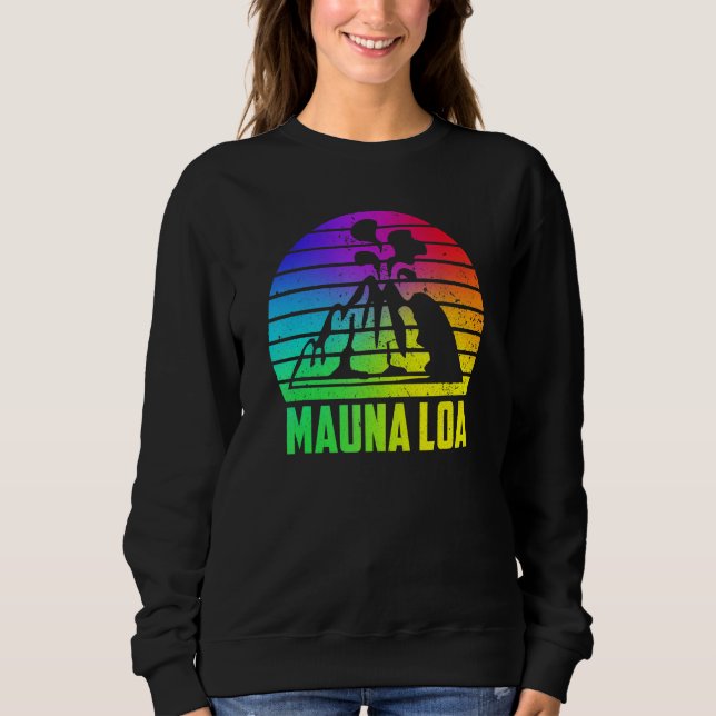 Mauna Loa Hawaii Vulkaner Nationalpark Vulkanisk T Shirt (Framsida)