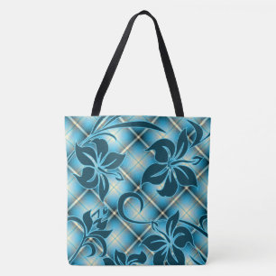 Mauna Loa Hawaiian Hibiscus Play Beach Bag Tygkasse