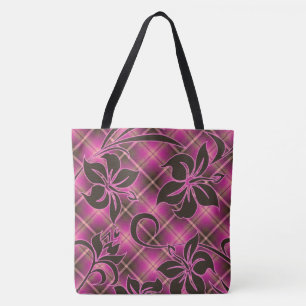 Mauna Loa Hawaiian Hibiscus Play Beach Bag Tygkasse