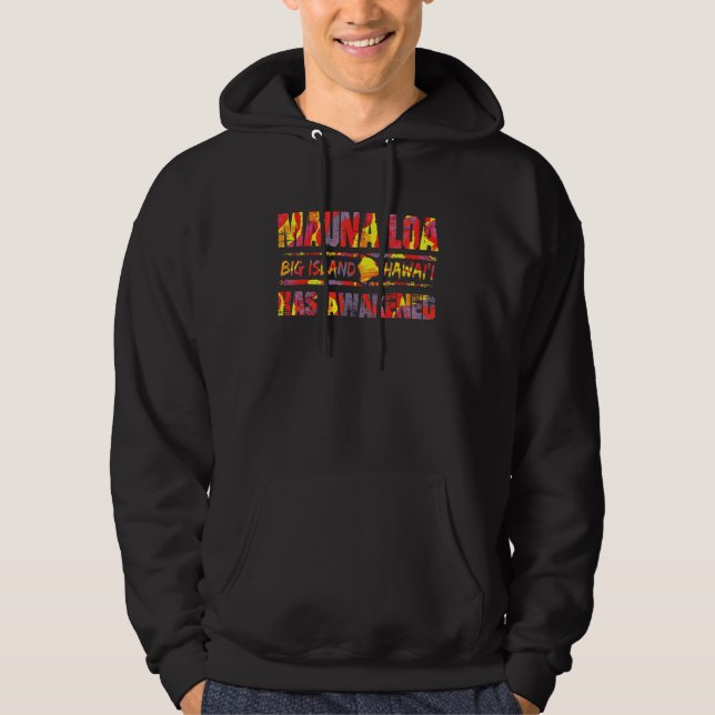 Mauna Loa of Big Island Hawaii Volcano Hoodie (Framsida)