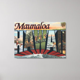 Maunaloa Hawaii - stora brevplatser Canvastryck