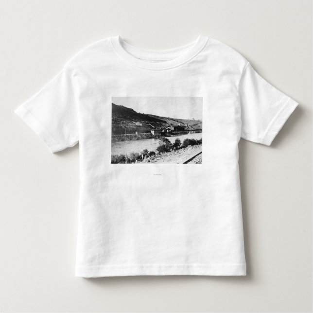 Maupin, Oregon och den Deschutes floden beskådar T-shirt (Framsida)