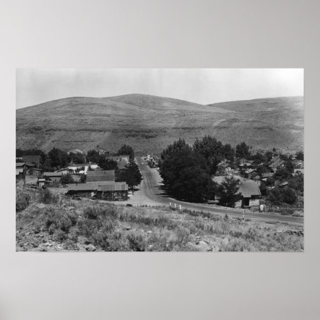 Maupin, Oregon Town View Business Section Poster (Framsidan)