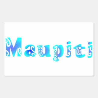 MAUPITI II (bleu lagon) Rektangulärt Klistermärke