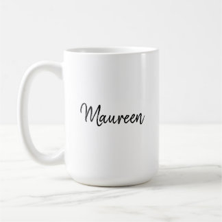 Maureen Personlig Namn med varning Kaffemugg