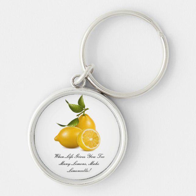 Maureenen Keychain Rund Silverfärgad Nyckelring (Framsidan)