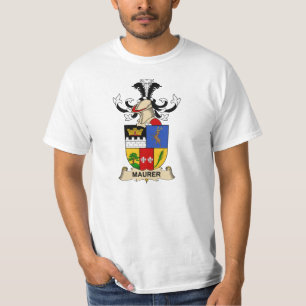 Maurer familjvapensköld tee shirt