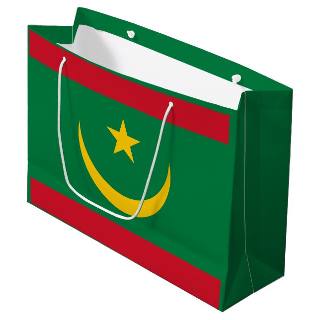 Mauretanias flagga (Framsidan Vinklad)