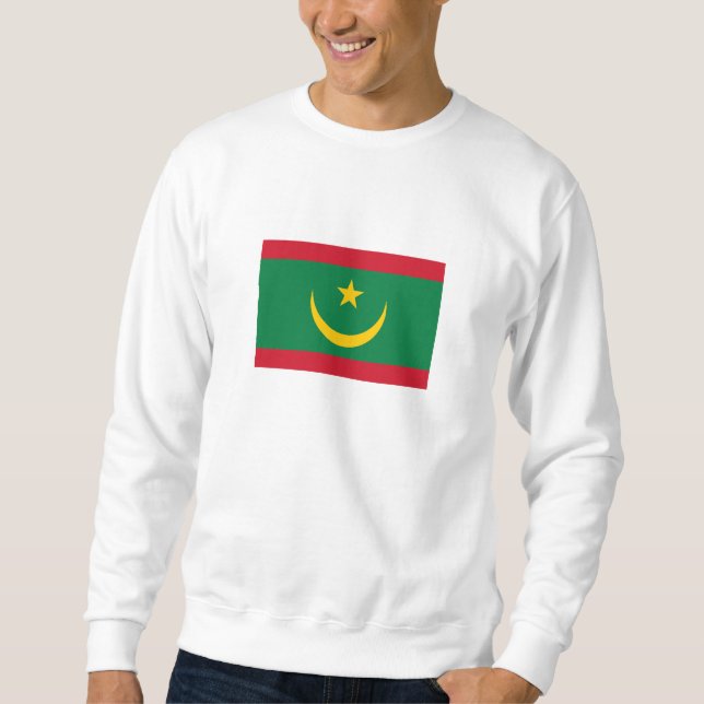 Mauretanias flagga lång ärmad tröja (Framsida)