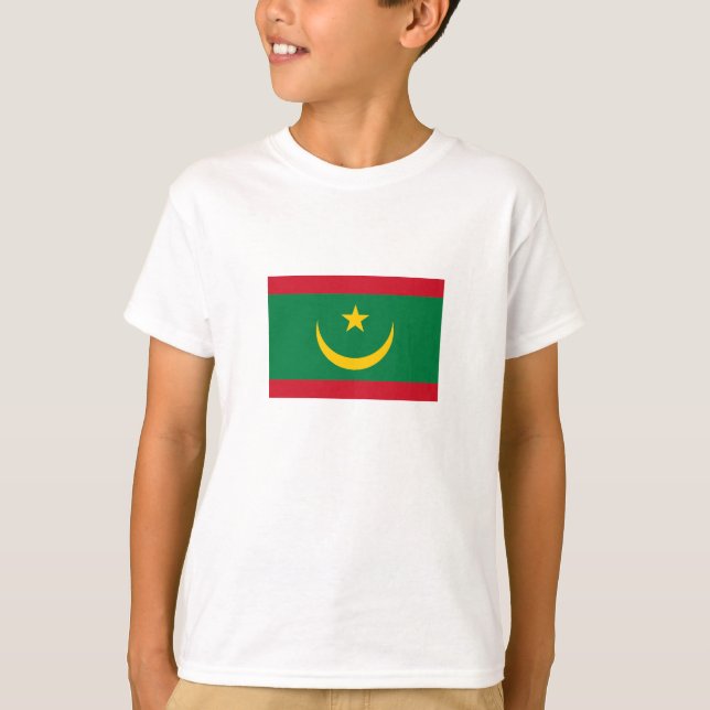 Mauretanias flagga t shirt (Framsida)
