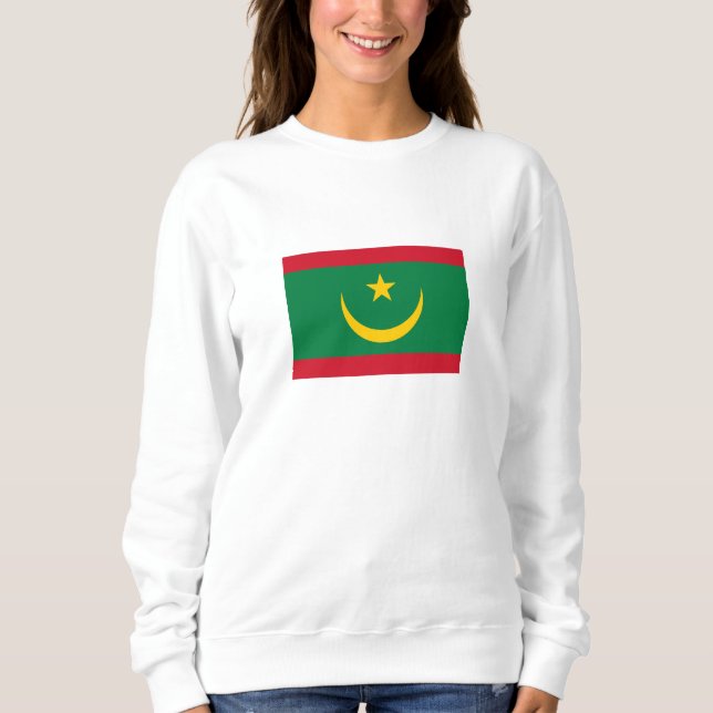 Mauretanias flagga t shirt (Framsida)
