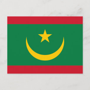 Mauretanias flagga vykort