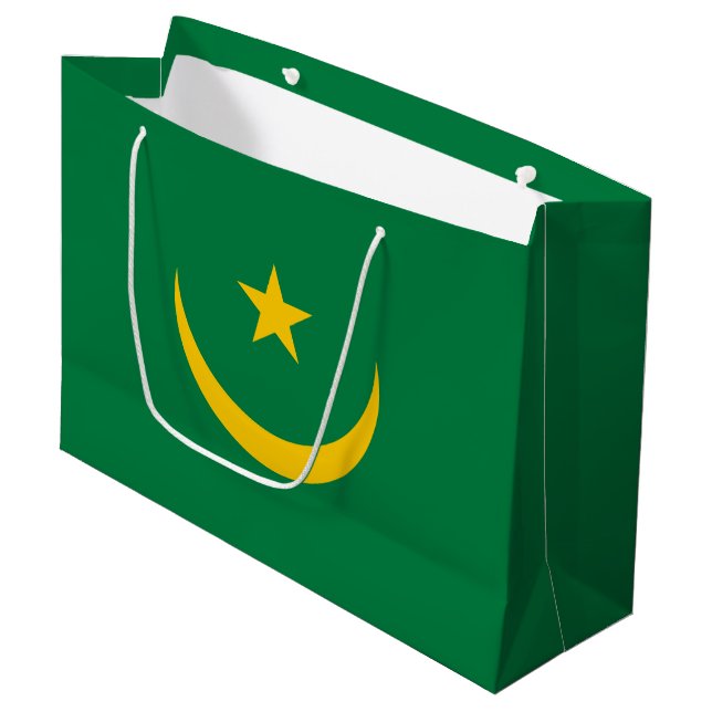 Mauretanias gamla flagga (Framsidan Vinklad)