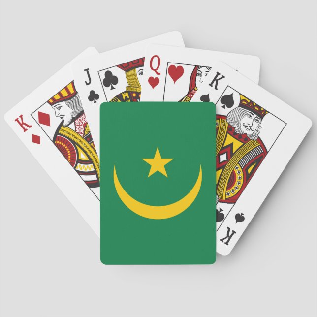 Mauretanias gamla flagga casinokort (Baksidan)