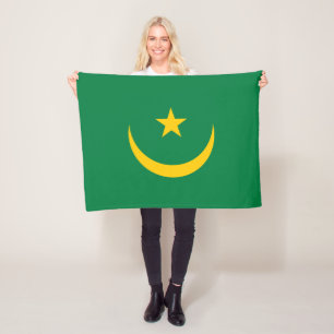 Mauretanias gamla flagga fleecefilt