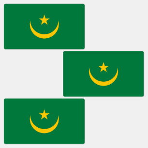 Mauretanias gamla flagga klistermärke