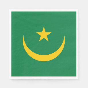 Mauretanias gamla flagga pappersservett