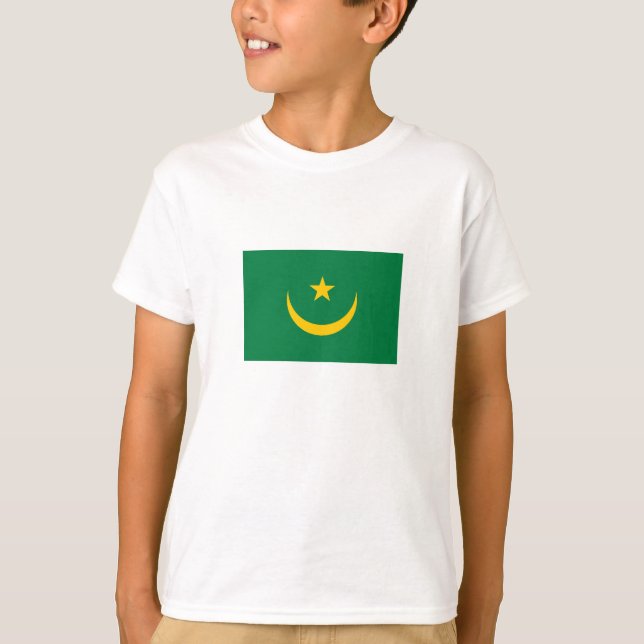 Mauretanias gamla flagga t shirt (Framsida)