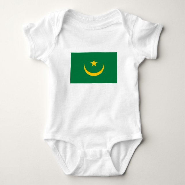 Mauretanias gamla flagga t shirt (Framsida)