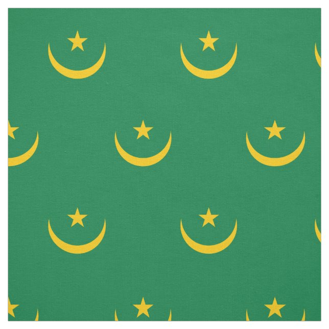Mauretanias gamla flagga tyg (Provkarta)