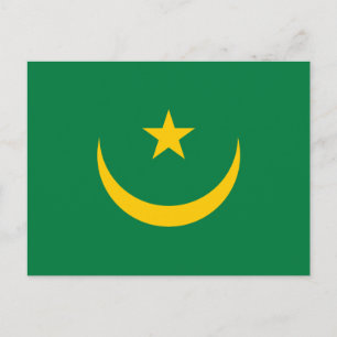 Mauretanias gamla flagga vykort