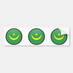 Mauretanien cirklar den kvalitets- flagga bildekal