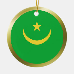 Mauretanien Flagg Ornament
