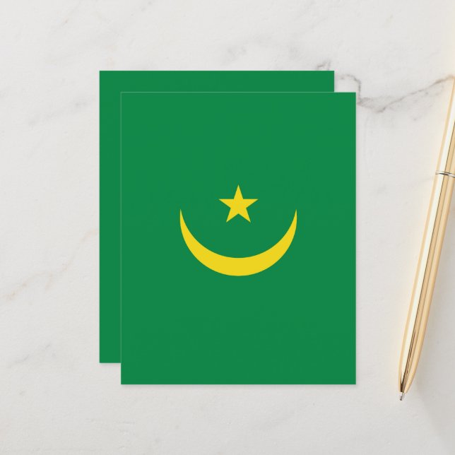 Mauretanien flagga (Fram/Back In Situ)