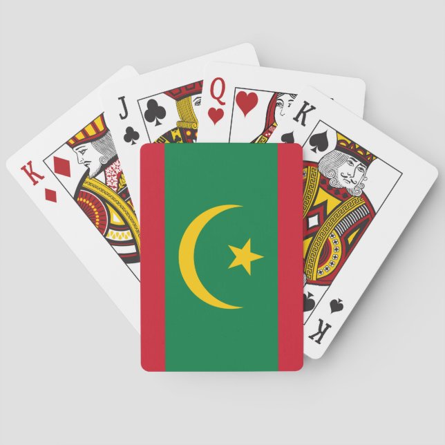 Mauretanien flagga casinokort (Baksidan)